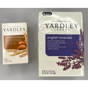 Yardley London soap English Lavender Oatmeal and Almond moisturizing bath bar